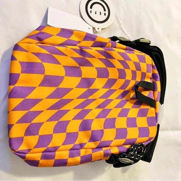 Neff Momentum Crossbody Bag Orange / Purple / Black bag width 8 in NWT - Picture 3 of 7